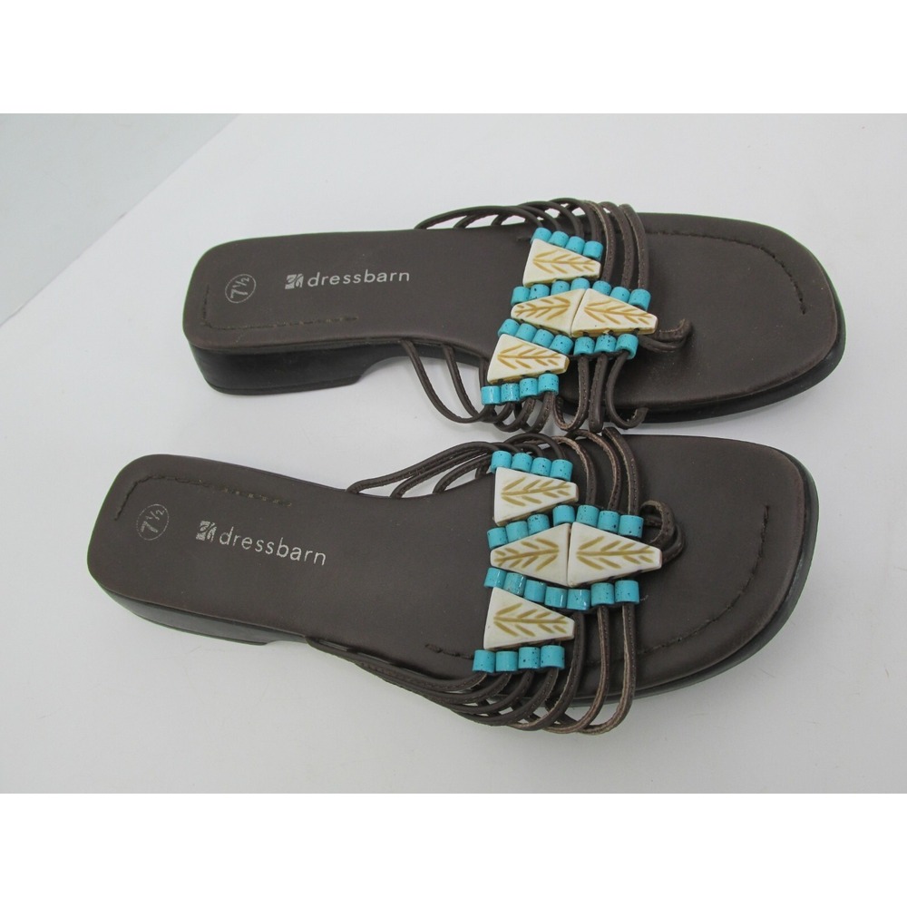 Dress Barn SW - turquoise STYLE sandals - women's SIZE‎ 7.5